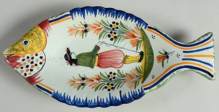 Henriot (Lady Or Man Center) 10" Oval Fish Dish