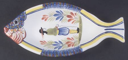 Henriot (Lady Or Man Center) 10" Oval Fish Dish