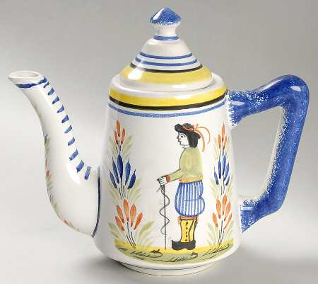 Henriot (Lady Or Man Center) Mini Coffee Pot & Lid