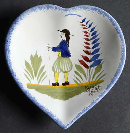 Henriot (Lady Or Man Center) Heart Shaped Dish