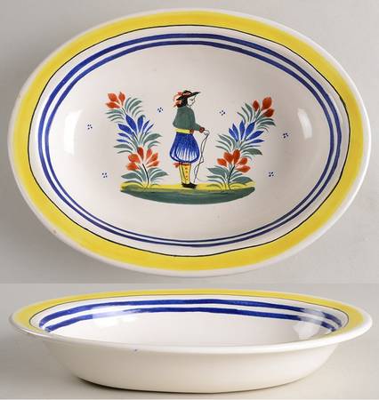 Henriot (Lady Or Man Center) 11" Oval Baker