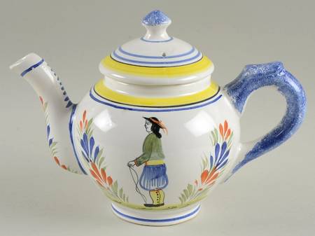 Henriot (Lady Or Man Center) Small Teapot & Lid