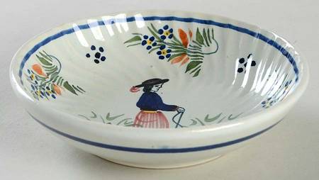 Mistral Blue (Octagonal, Man Center) Condiment Bowl