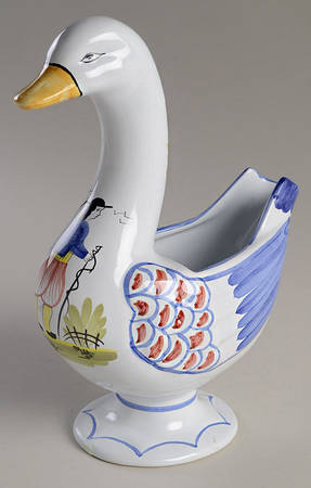 Mistral Blue (Octagonal, Man Center) Duck Planter