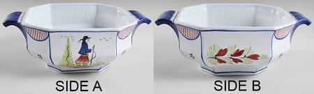 Mistral Blue (Octagonal, Man Center) Tureen No Lid