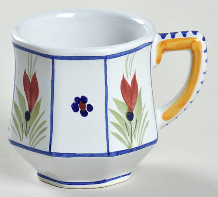 Mistral Blue (Octagonal, Man Center) Flat Demitasse Cup