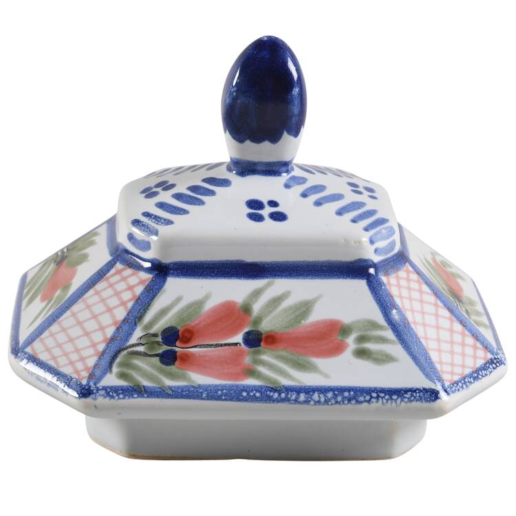 Mistral Blue (Octagonal, Man Center) Lid for Teapot