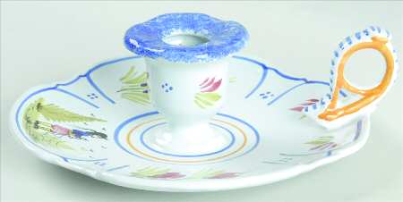 Mistral Blue (Octagonal, Man Center) Candleholder