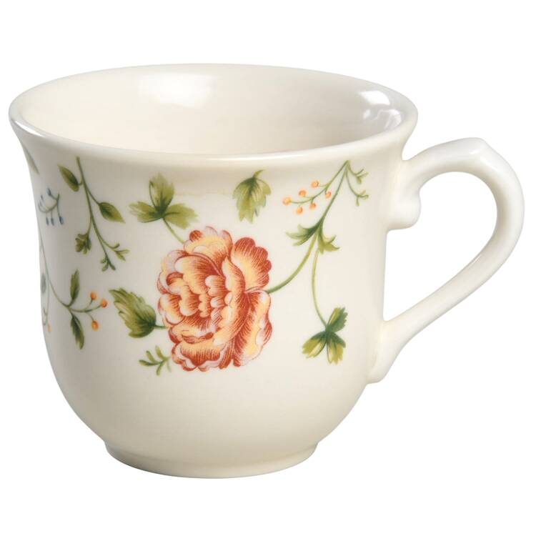 Rose Chintz Flat Cup