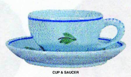 Josette Flat Cup & Saucer Set