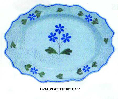 Josette 14" Oval Serving Platter