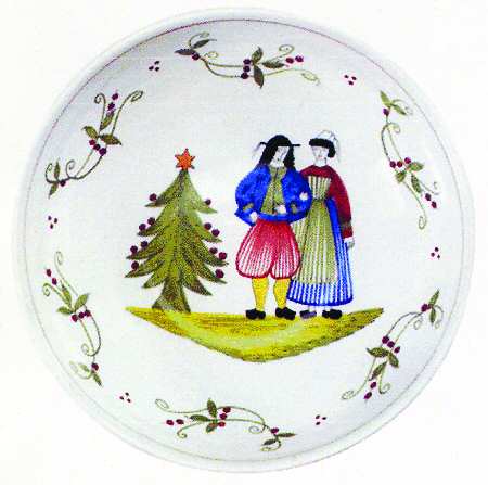 L'Esprit de Noel 9" Round Vegetable Bowl