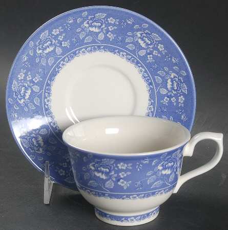 Albertine Footed Cup & Saucer Set by Queen's