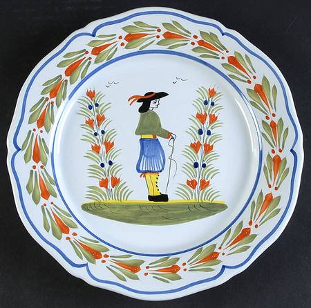 Henriot (Lady Or Man Center) Dinner Plate