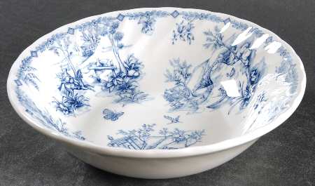 Chelsea Toile Blue Soup/Cereal Bowl