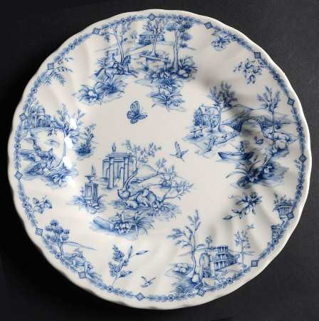 Chelsea Toile Blue Salad Plate