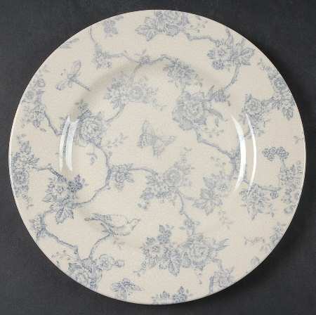 Toile de Jouy Blue Salad Plate