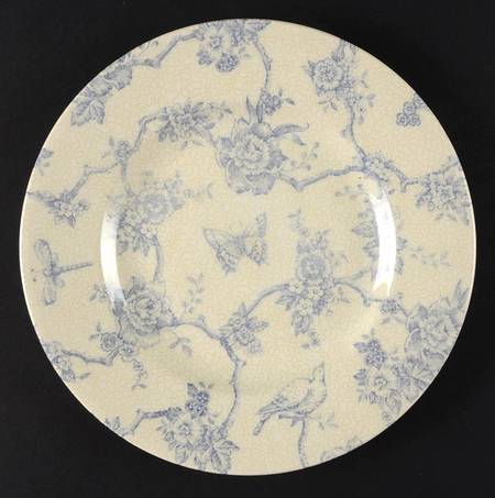 Toile de Jouy Blue Dessert/Pie Plate