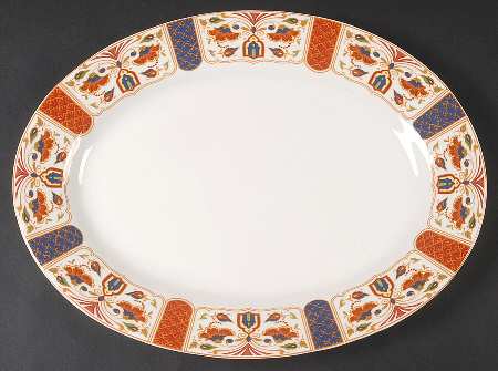 Imari 15" Oval Serving Platter by Queen's