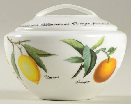 Fruits du Soleil Sugar Bowl & Lid