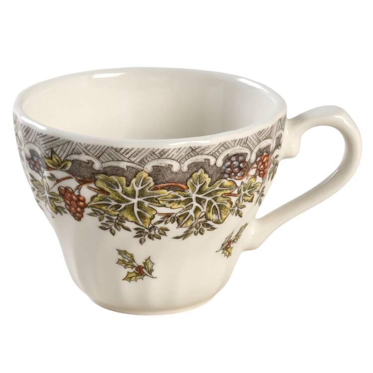 Seasons Greetings Multicolored Flat Cup