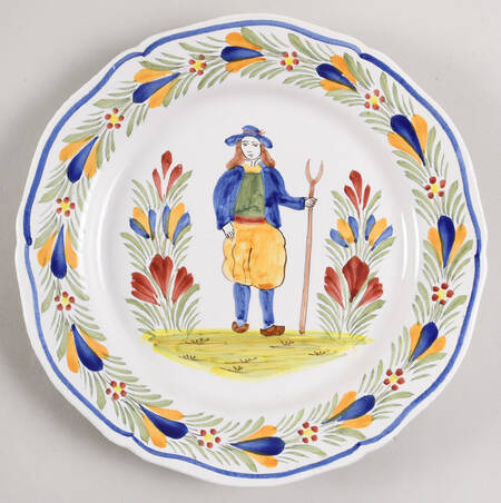 Genre Ancien Dinner Plate