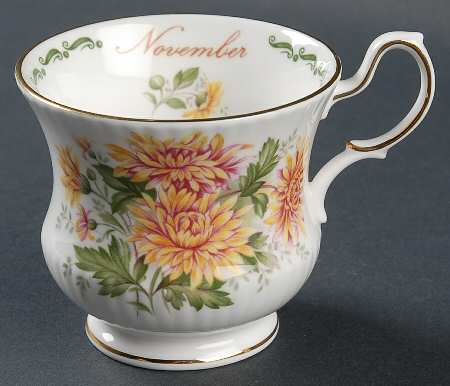 Flower of the Month Footed Cup