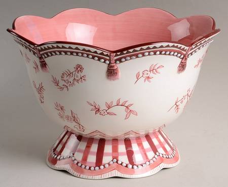 NM40 10" Footed Salad Serving Bowl