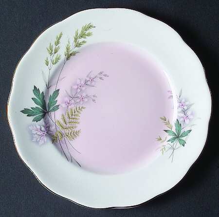 Louise (Pink Center) Bread & Butter Plate