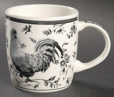 Rooster Black Mug