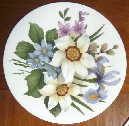 Birthday Flower (No Trim) Saucer for Flat Cup
