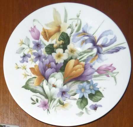 Birthday Flower (No Trim) Saucer for Flat Cup