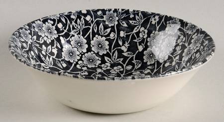 Calico Black Coupe Cereal Bowl