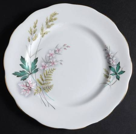 Louise (White Center, Gold Trim) Salad Plate