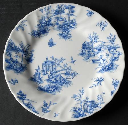 Toile Blue Salad Plate