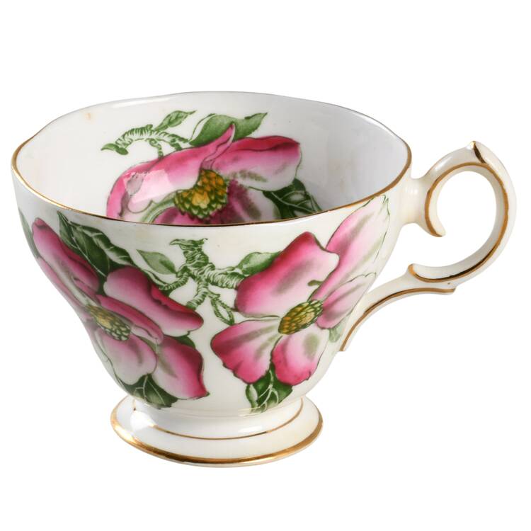 Magnolia (Gold Trim) Footed Cup