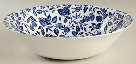 Tiverton Blue 9" Salad Serving Bowl