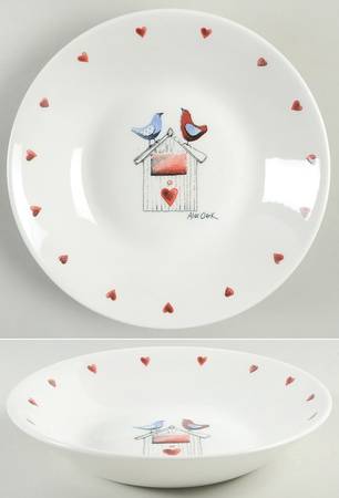 Alex Clark Lovebirds Soup/Cereal Bowl