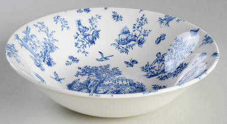 Toile de Jardin Light Blue 9" Round Vegetable Bowl