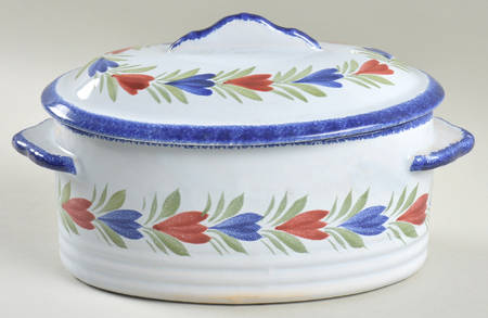 Les Plats du Chef 1.5 Quart Oval Covered Casserole