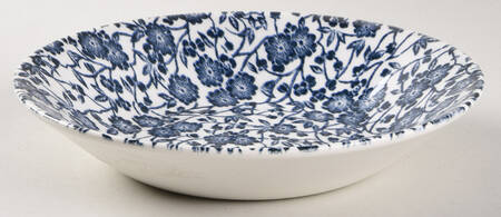 Victorian Calico White Coupe Soup Bowl