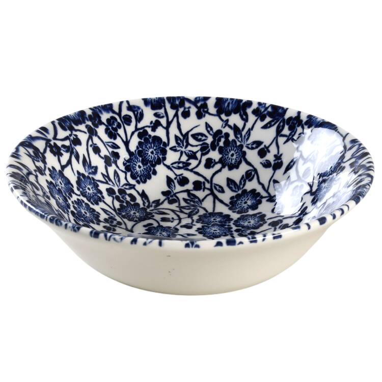 Victorian Calico White Coupe Cereal Bowl