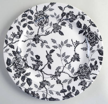 Black Orchid 12" Chop Plate (Round Platter)