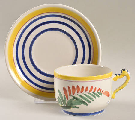 QUI130 Flat Cup & Saucer Set