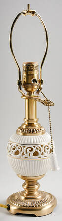 Tracery Collection 17" Electric Lamp No Shade