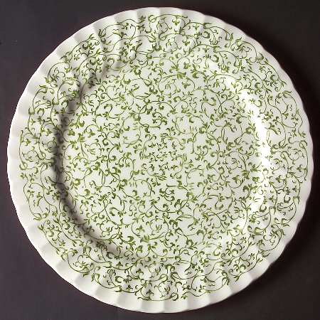 Linen Fleury 12" Chop Plate (Round Platter) by Royal Wessex