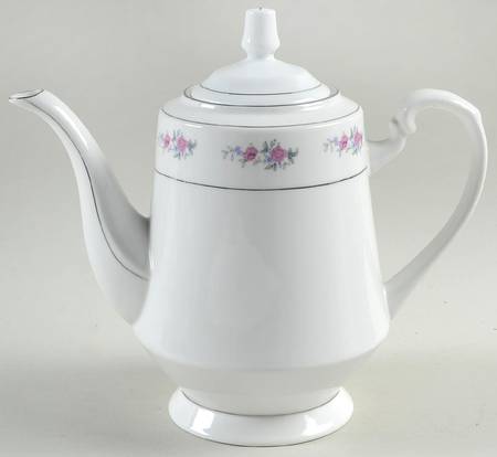 China Rose Tea/Coffee Pot & Lid