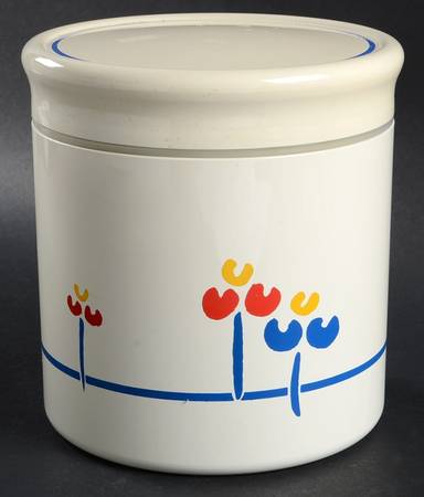Tulips Large Plastic Canister & Lid