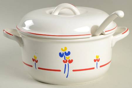 Tulips Tureen & Lid w/Ladle