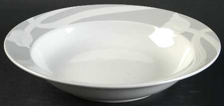 Tivoli Gray Rim Soup Bowl